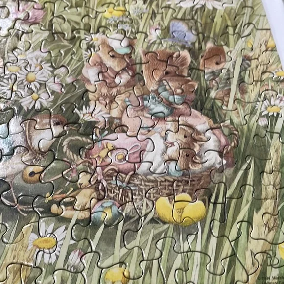 Flower field with springtime animals 500 piece puzzle, Springbok by Hallmark - Picture 3 of 9